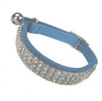 Posh Bling Cat Collar - Blue